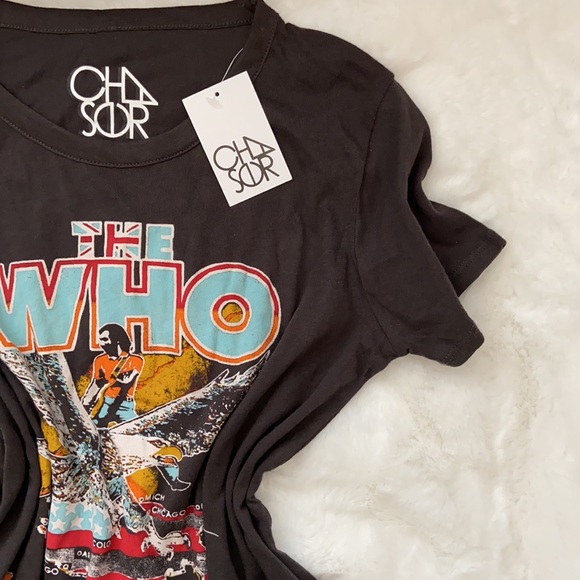 New CHASER The Who Concert black graphic Tee - Picture 5 of 7